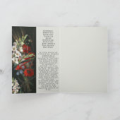 Monat August Geboren in Prosa Blume Karte (Innenseite)