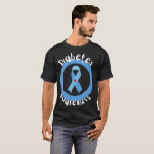 Monat Blauer Band Typ 1 Typ 2 T-Shirt (Vorne ganz)