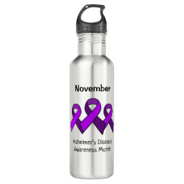 Monat der Alzheimer-Krankheit - November Edelstahlflasche