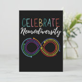 Monat der Aufklärung über Autismus Celebrate Neuro Dankeskarte (Stehend Vorderseite)