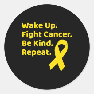 Monat der Aufklärung über Krebs bei Kindern im Sep Runder Aufkleber