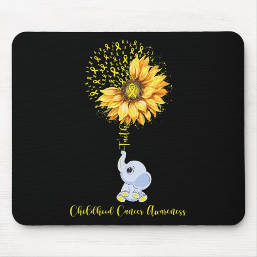 Monat der Aufklärung über Krebs im Kindesalter Son Mousepad (Vorne)