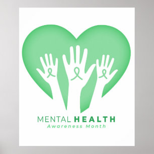 Monat der Aufklärung über psychische Gesundheit Poster