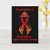 Monat der Aufwertung des Feuerwehrmanns Karte (Gelbe Blume)