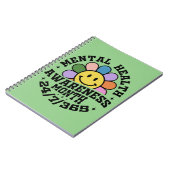 Monat der Bewusstseinsbildung für psychische Gesun Notizblock (Linke Seite)