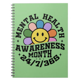Monat der Bewusstseinsbildung für psychische Gesun Notizblock