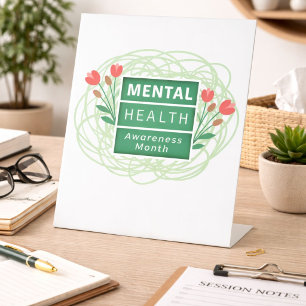 Monat der Bewusstseinsbildung für psychische Gesun Sockelschild