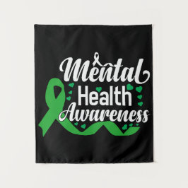 Monat der Bewusstseinsbildung für psychische Gesun Wandteppich