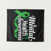 Monat der Bewusstseinsbildung für psychische Gesun Wandteppich (Vorderseite (Horizontal))