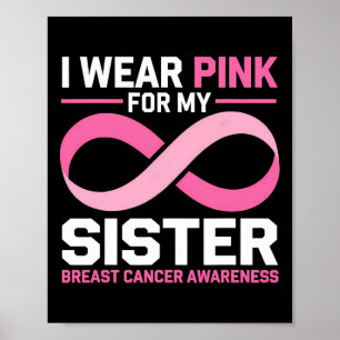 Monat der Brustkrebserkrankung Ich trage rosa für Poster