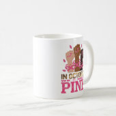 Monat der Brustkrebserkrankung Im Oktober tragen w Kaffeetasse (VorderseiteRechts)