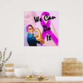 Monat der Brustkrebserkrankung, Rosie the Riveter Poster (Küche)