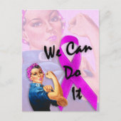 Monat der Brustkrebserkrankung, Rosie the Riveter Postkarte (Vorderseite)