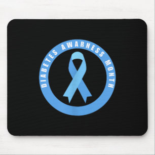 Monat der Diabetesaufklärung Blaues Liebesband Unt Mousepad