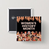 Monat der Frauengeschichte Button (Vorne & Hinten)