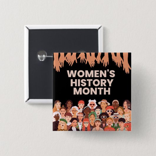 Monat der Frauengeschichte Button (Vorne & Hinten)