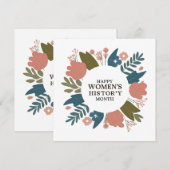 Monat der Frauengeschichte Einladung (Vorne/Hinten)