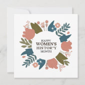 Monat der Frauengeschichte Einladung (Rückseite)