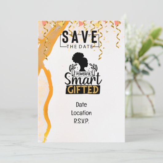 Monat der Frauengeschichte Einladung (Stehend Vorderseite)