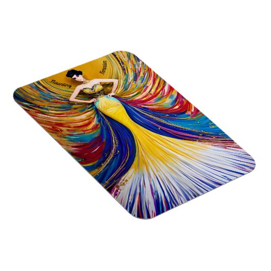 Monat der Frauengeschichte, elegante Frau Magnet (Rechte Seite)