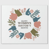 Monat der Frauengeschichte Geschenkpapier (Flach)