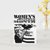 Monat der Frauengeschichte Karte (Gelbe Blume)