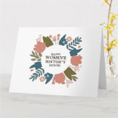 Monat der Frauengeschichte Karte (Gelbe Blume)