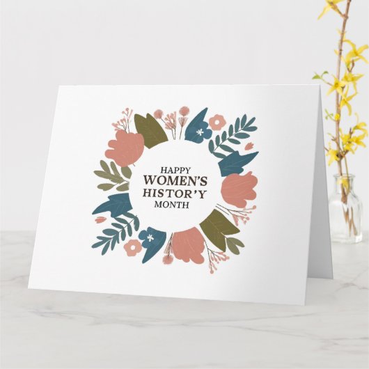 Monat der Frauengeschichte Karte (Gelbe Blume)
