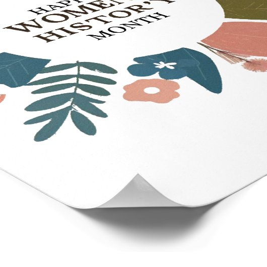 Monat der Frauengeschichte Poster (Ecke)