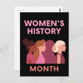 Monat der Frauengeschichte Postkarte (Vorne/Hinten)