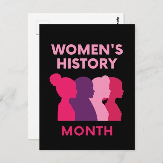 Monat der Frauengeschichte Postkarte (Vorne/Hinten)