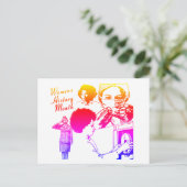 Monat der Frauengeschichte Postkarte (Stehend Vorderseite)