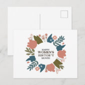 Monat der Frauengeschichte Postkarte (Vorne/Hinten)