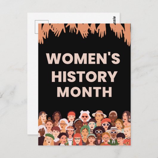 Monat der Frauengeschichte Postkarte (Vorne/Hinten)