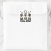 Monat der Frauengeschichte Quadratischer Aufkleber (Tasche)