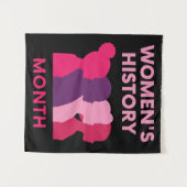 Monat der Frauengeschichte Wandteppich (Vorderseite (Horizontal))