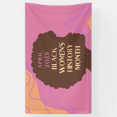 Monat der Geschichte schwarzer Frauen Banner (Vertikal)