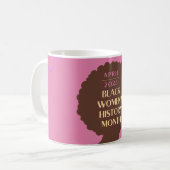 Monat der Geschichte schwarzer Frauen Kaffeetasse (Vorderseite Links)