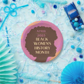 Monat der Geschichte schwarzer Frauen Pappteller (Party)