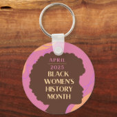 Monat der Geschichte schwarzer Frauen Schlüsselanhänger (Vorderseite)