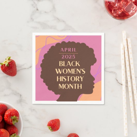 Monat der Geschichte schwarzer Frauen Serviette (Beispiel)