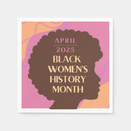Monat der Geschichte schwarzer Frauen Serviette