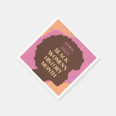 Monat der Geschichte schwarzer Frauen Serviette (Ecke)