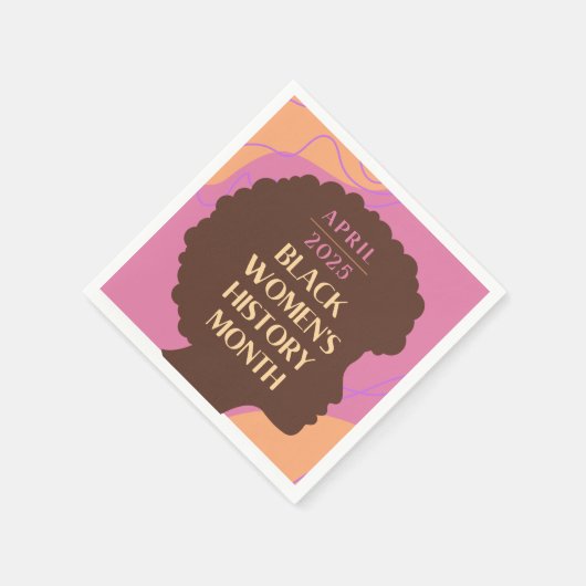 Monat der Geschichte schwarzer Frauen Serviette (Ecke)