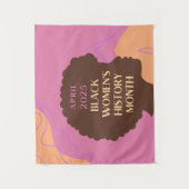 Monat der Geschichte schwarzer Frauen Wandteppich (Vorderseite)