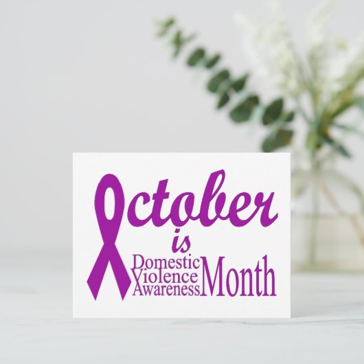 Monat der Gewalt Postkarte (Stehend Vorderseite)