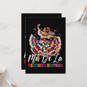 Monat der hispanischen Erbschaft Hispanic Heritage Einladung