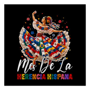 Monat der hispanischen Erbschaft Hispanic Heritage Poster