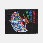 Monat der hispanischen Herkunft Hispanic Heritage Fleecedecke (Vorderseite (Horizontal))