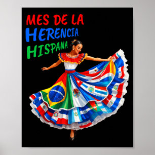 Monat der hispanischen Herkunft Hispanic Heritage Poster
